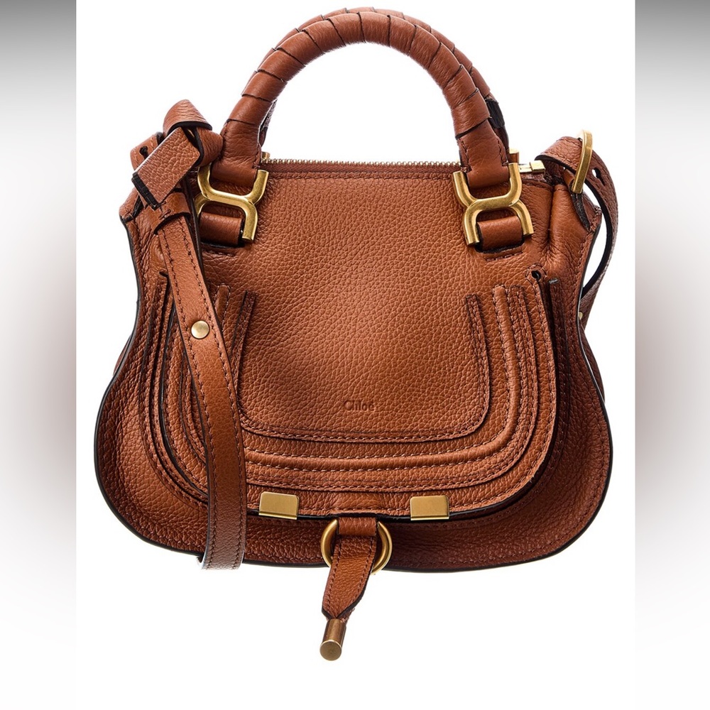 Chloé Marcie Mini Double Carry Leather
Shoulder Bag